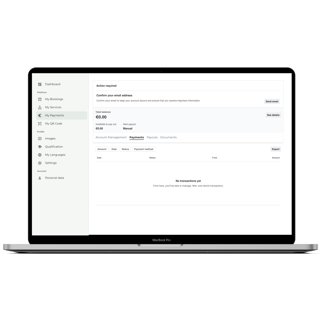 Cleaner setting up Stripe Connected Account for payouts